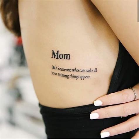 mom's custom tattoo|small mother tattoos.